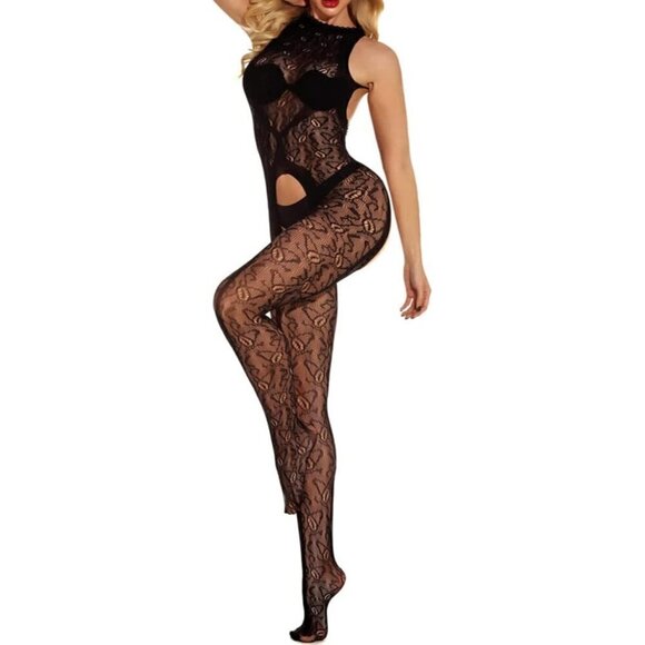 Fishnet Body Stockings Mesh Lingerie Bodysuit Body Soft BDSM Bondage Cosplay NWT - Picture 3 of 7